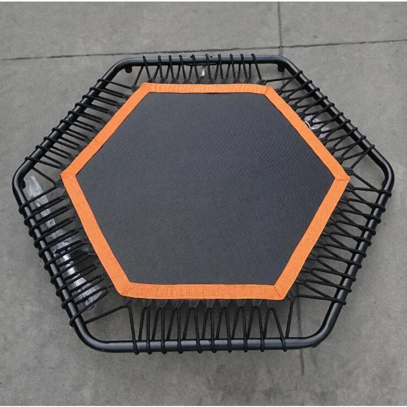 Adjustable Indoor Mini Trampoline with Handle for Fitness and Cardio Training