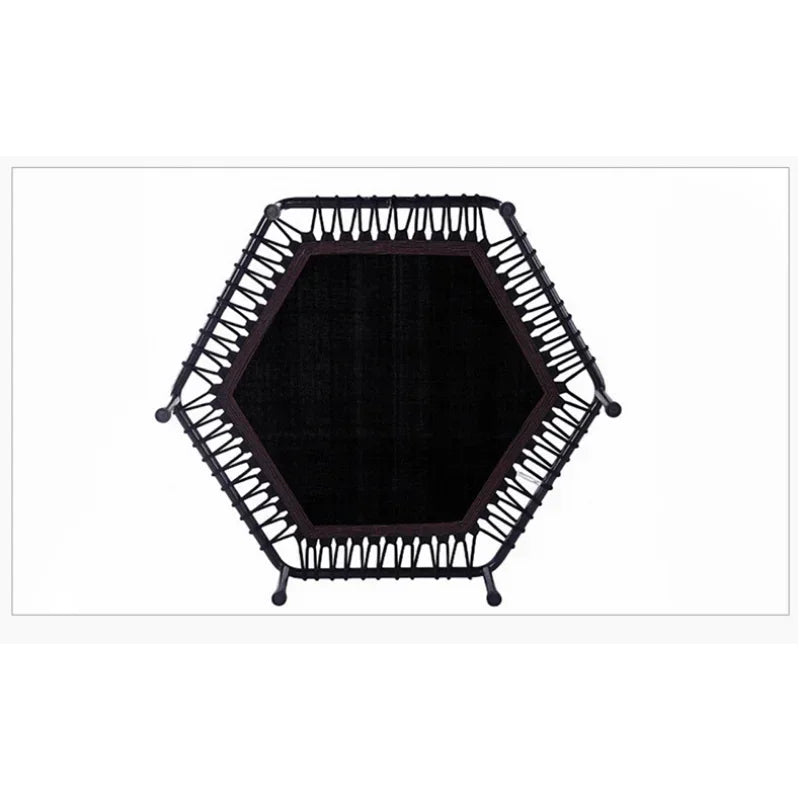 Adjustable Indoor Mini Trampoline with Handle for Fitness and Cardio Training