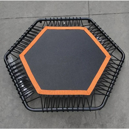 Adjustable Indoor Mini Trampoline with Handle for Fitness and Cardio Training