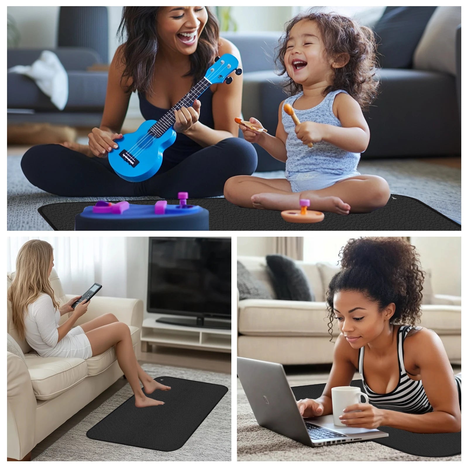 Grounding Mat for Enhanced Sleep, Pain Relief, and Wellness Through Earth Connection
