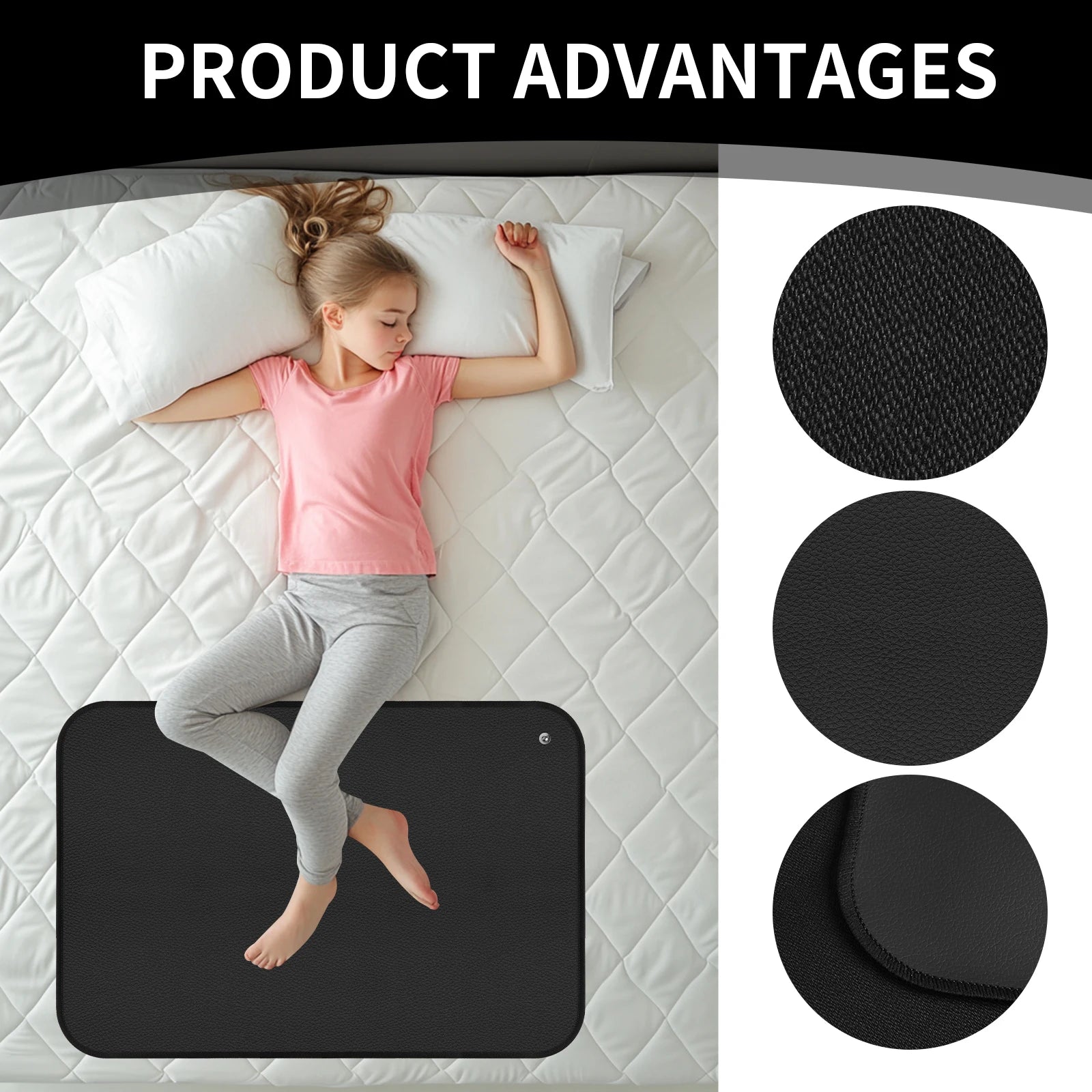Grounding Mat for Enhanced Sleep, Pain Relief, and Wellness Through Earth Connection