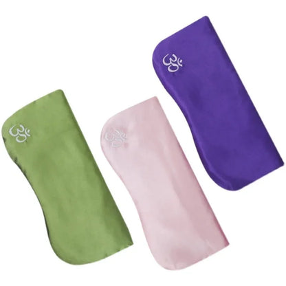 Yoga Eye Pillow for Pressure Relief and Moisturizing, Lavender and Buckwheat Hull Eye Mask for Dark Circle Reduction, Ayurvedic Restorative Tool