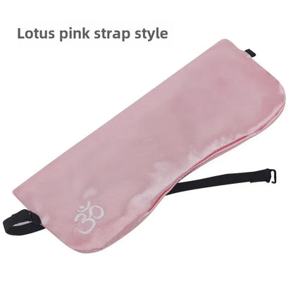 Yoga Eye Pillow for Pressure Relief and Moisturizing, Lavender and Buckwheat Hull Eye Mask for Dark Circle Reduction, Ayurvedic Restorative Tool