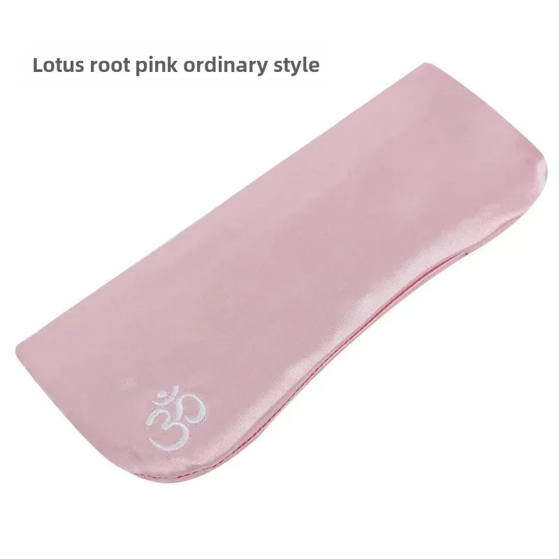 Yoga Eye Pillow for Pressure Relief and Moisturizing, Lavender and Buckwheat Hull Eye Mask for Dark Circle Reduction, Ayurvedic Restorative Tool