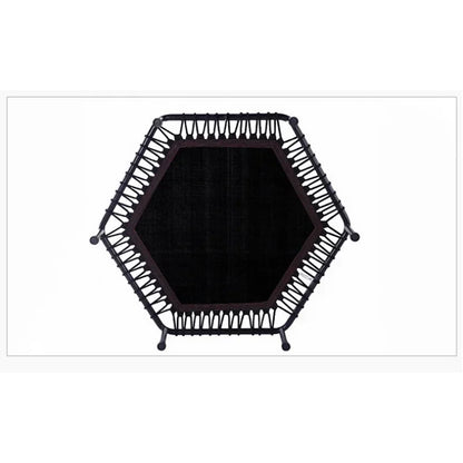 Adjustable Indoor Mini Trampoline with Handle for Fitness and Cardio Training
