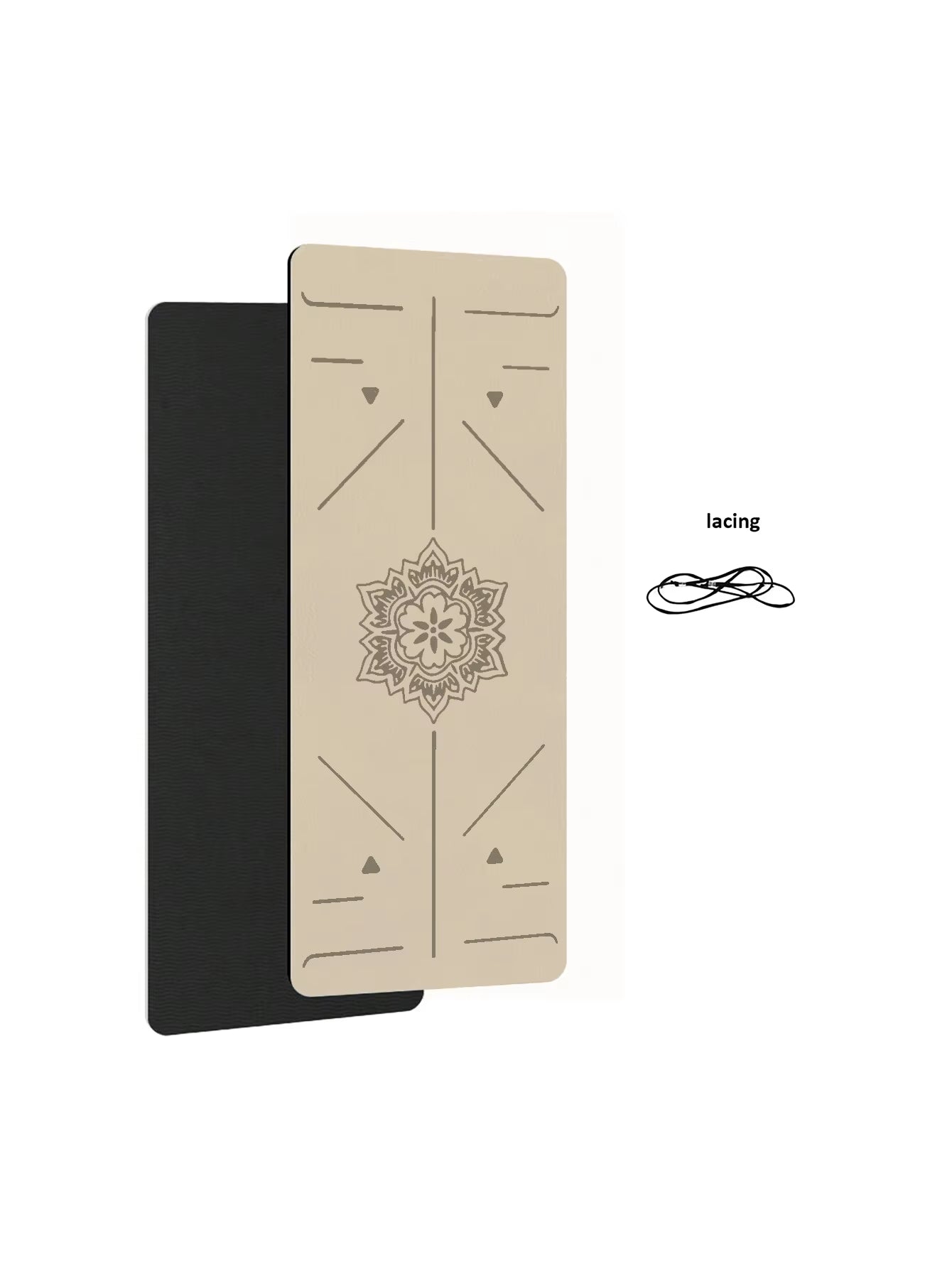 TPE Yoga Mat Home Fitness Non-Slip Sports Mat Guide Line